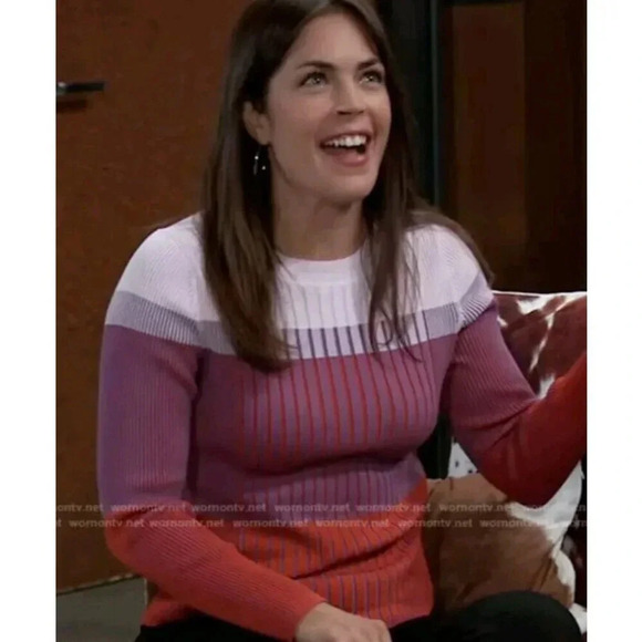 Banana Republic Color-Blocked Sweater Small Multicolor Crew Neck Long Sleeve - Picture 10 of 10